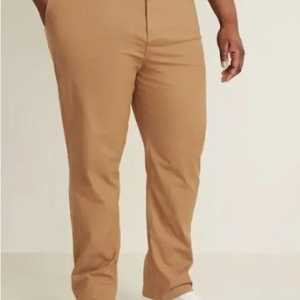 Old Navy Ultimate Tech Slim Built In Flex Chino Y2K Pants 54x30 Dark Khaki $55